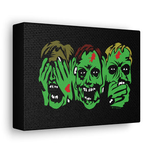 3 Zombies Canvas Print (Various Sizes)