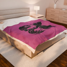 Load image into Gallery viewer, Phoenix Velveteen Plush Blanket (Pink) (Various Sizes)