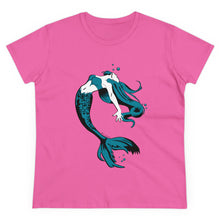 Load image into Gallery viewer, Mermaid Women&#39;s Cotton Tee (Various Colors)