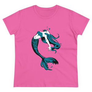 Mermaid Women's Cotton Tee (Various Colors)