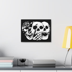 3 Skulls Canvas Print (Various Sizes)