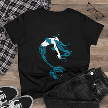 Load image into Gallery viewer, Mermaid Women&#39;s Cotton Tee (Various Colors)