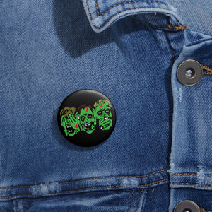 3 Zombies Pin (Various Sizes)