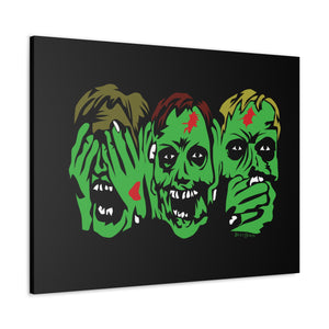 3 Zombies Canvas Print (Various Sizes)