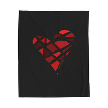 Load image into Gallery viewer, Red Heart Velveteen Plush Blanket (Various Sizes)