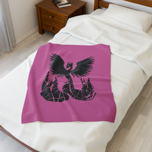 Load image into Gallery viewer, Phoenix Velveteen Plush Blanket (Pink) (Various Sizes)