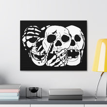 Load image into Gallery viewer, 3 Skulls Canvas Print (Various Sizes)