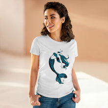 Load image into Gallery viewer, Mermaid Women&#39;s Cotton Tee (Various Colors)