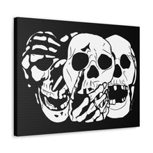 Load image into Gallery viewer, 3 Skulls Canvas Print (Various Sizes)