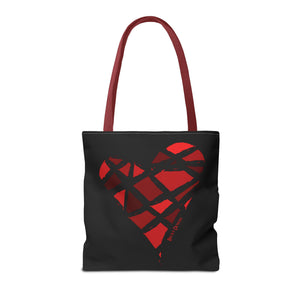 Red Heart Tote Bag (Various Sizes)