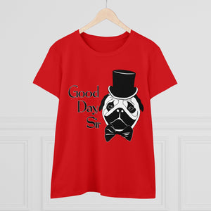 Fancy Pug Women's Cotton Tee (Various Colors)