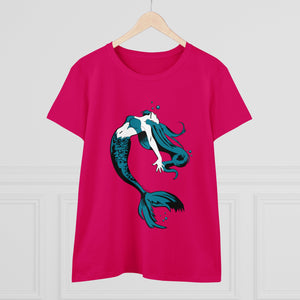 Mermaid Women's Cotton Tee (Various Colors)