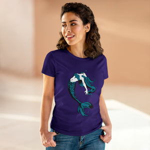 Mermaid Women's Cotton Tee (Various Colors)