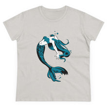 Load image into Gallery viewer, Mermaid Women&#39;s Cotton Tee (Various Colors)