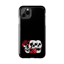 Load image into Gallery viewer, 3 Skulls (With Red) Tough Phone Case (Samsung &amp; iPhone)