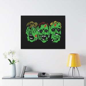 3 Zombies Canvas Print (Various Sizes)