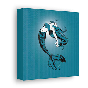 Mermaid Canvas Print (Various Sizes)