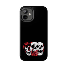 Load image into Gallery viewer, 3 Skulls (With Red) Tough Phone Case (Samsung &amp; iPhone)