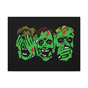 3 Zombies Canvas Print (Various Sizes)