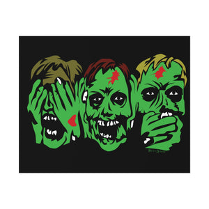 3 Zombies Poster (Various Sizes)