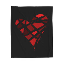Load image into Gallery viewer, Red Heart Velveteen Plush Blanket (Various Sizes)