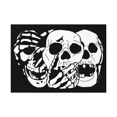 3 Skulls Poster (Various Sizes)