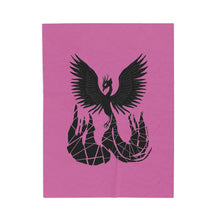 Load image into Gallery viewer, Phoenix Velveteen Plush Blanket (Pink) (Various Sizes)