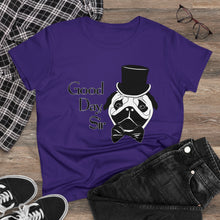 Load image into Gallery viewer, Fancy Pug Women&#39;s Cotton Tee (Various Colors)