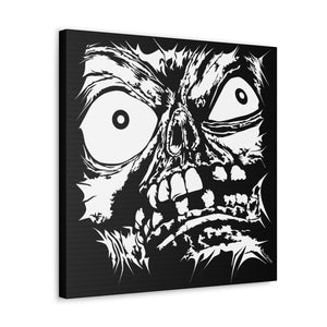 Stretched Monster Face Canvas Print (Various Sizes)