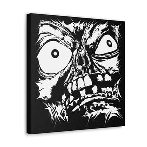 Stretched Monster Face Canvas Print (Various Sizes)