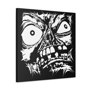 Stretched Monster Face Canvas Print (Various Sizes)