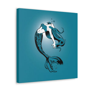 Mermaid Canvas Print (Various Sizes)