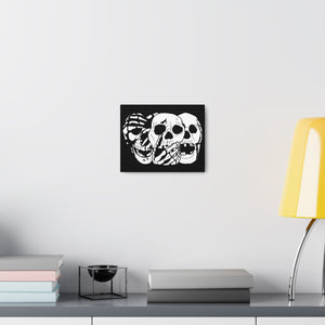 3 Skulls Canvas Print (Various Sizes)