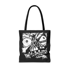 Load image into Gallery viewer, Stretched Monster Face Tote Bag (Various Sizes)