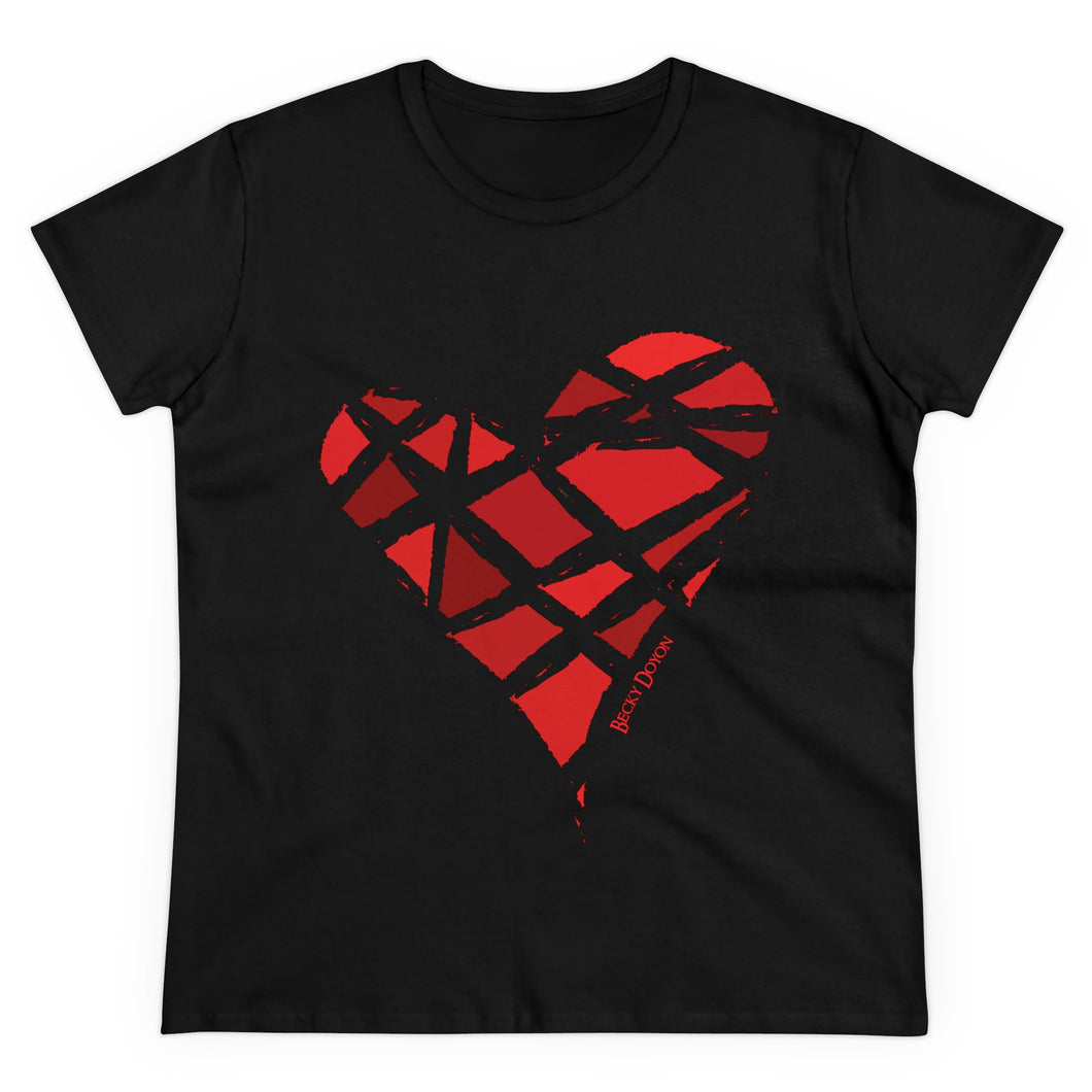 Red Heart Women's Cotton Tee