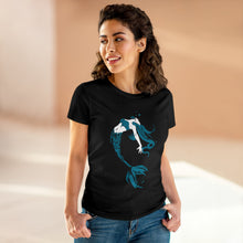 Load image into Gallery viewer, Mermaid Women&#39;s Cotton Tee (Various Colors)