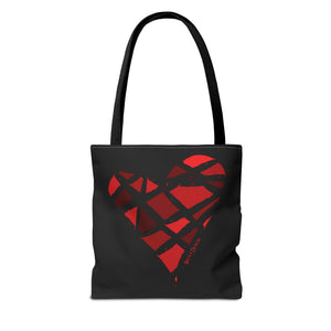 Red Heart Tote Bag (Various Sizes)