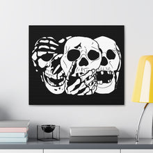 Load image into Gallery viewer, 3 Skulls Canvas Print (Various Sizes)