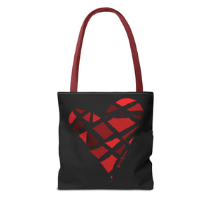 Red Heart Tote Bag (Various Sizes)