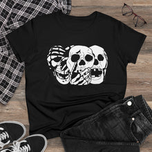 Load image into Gallery viewer, 3 Skulls Women&#39;s Cotton Tee