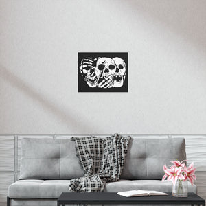 3 Skulls Poster (Various Sizes)