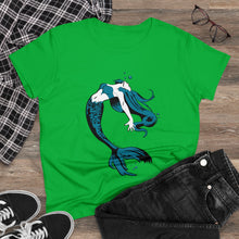 Load image into Gallery viewer, Mermaid Women&#39;s Cotton Tee (Various Colors)