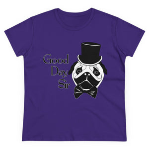 Fancy Pug Women's Cotton Tee (Various Colors)