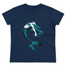 Load image into Gallery viewer, Mermaid Women&#39;s Cotton Tee (Various Colors)