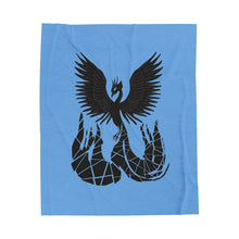 Load image into Gallery viewer, Phoenix Velveteen Plush Blanket (Blue) (Various Sizes)