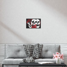 Load image into Gallery viewer, 3 Skulls (With Red) Poster (Various Sizes)