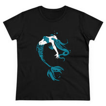 Load image into Gallery viewer, Mermaid Women&#39;s Cotton Tee (Various Colors)