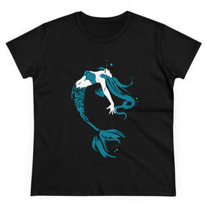 Mermaid Women's Cotton Tee (Various Colors)