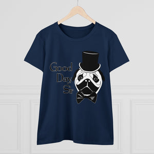 Fancy Pug Women's Cotton Tee (Various Colors)