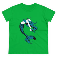 Load image into Gallery viewer, Mermaid Women&#39;s Cotton Tee (Various Colors)